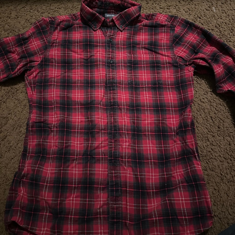 Eddie Bauer Men’s Flannel, Large Tall